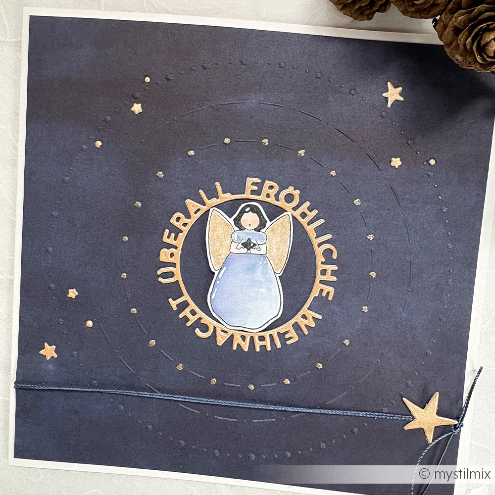 Alexandra Renke - Embossing Folder - Pattern Circles - Star Joy