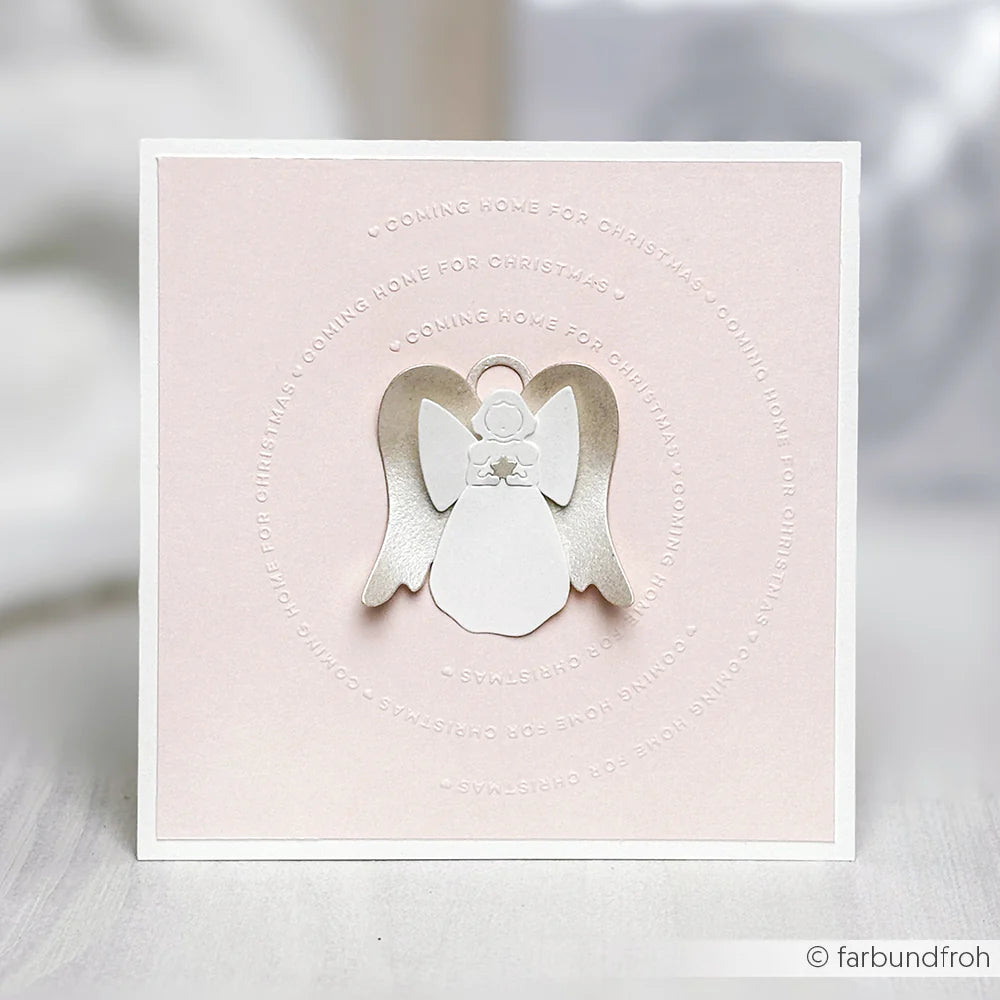 Alexandra Renke - Embossing Folder - Typo Coming home for christmas