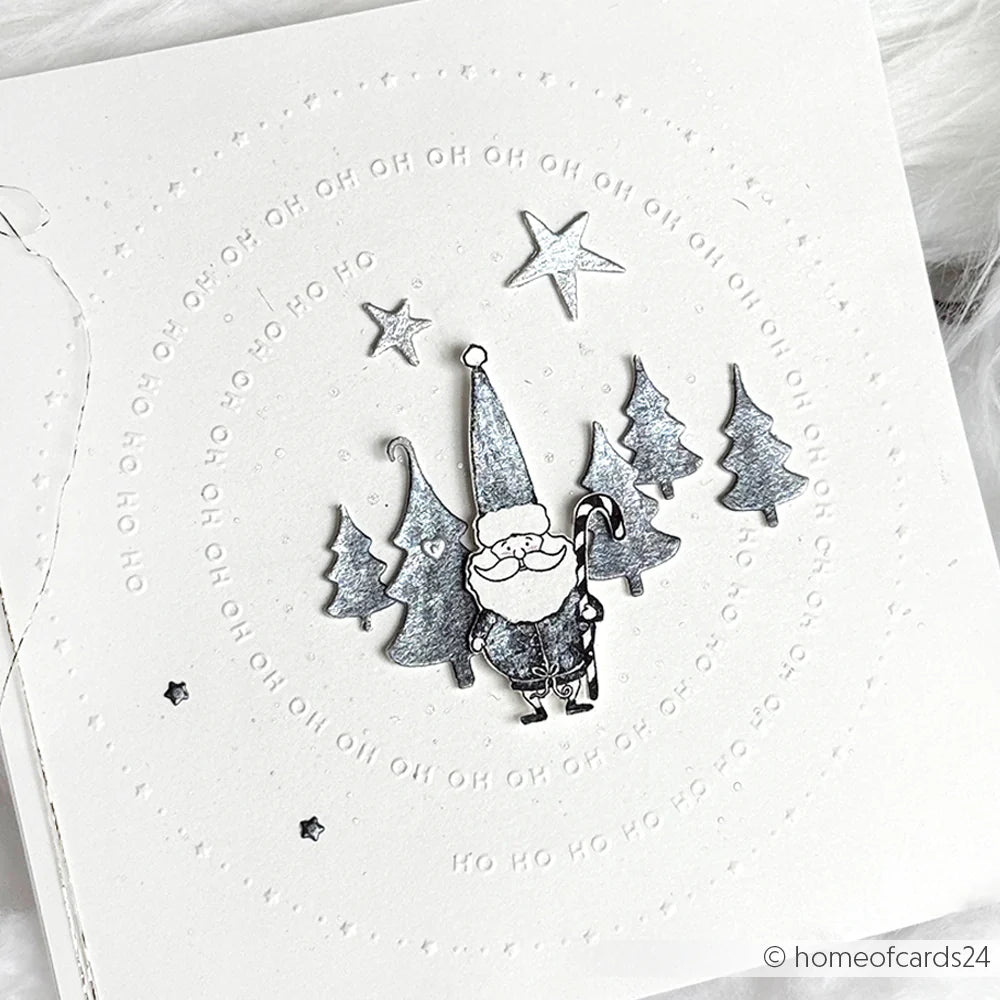 Alexandra Renke - Embossing Folder - Typo Ho Ho Ho