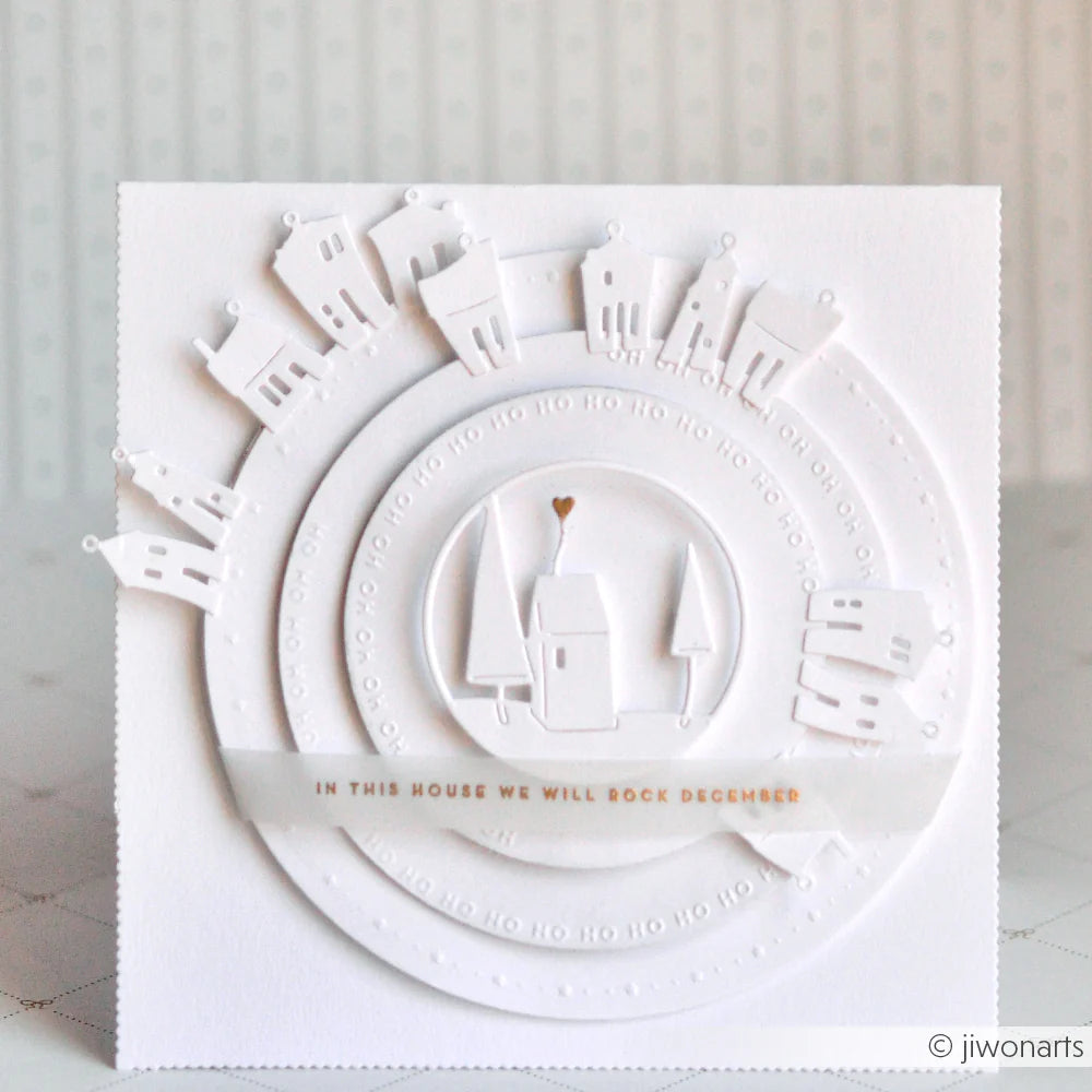 Alexandra Renke - Embossing Folder - Typo Ho Ho Ho