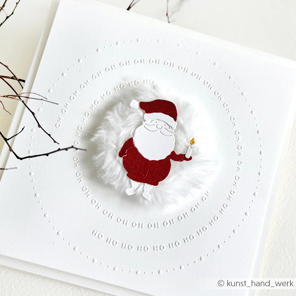 Alexandra Renke - Embossing Folder - Typo Ho Ho Ho