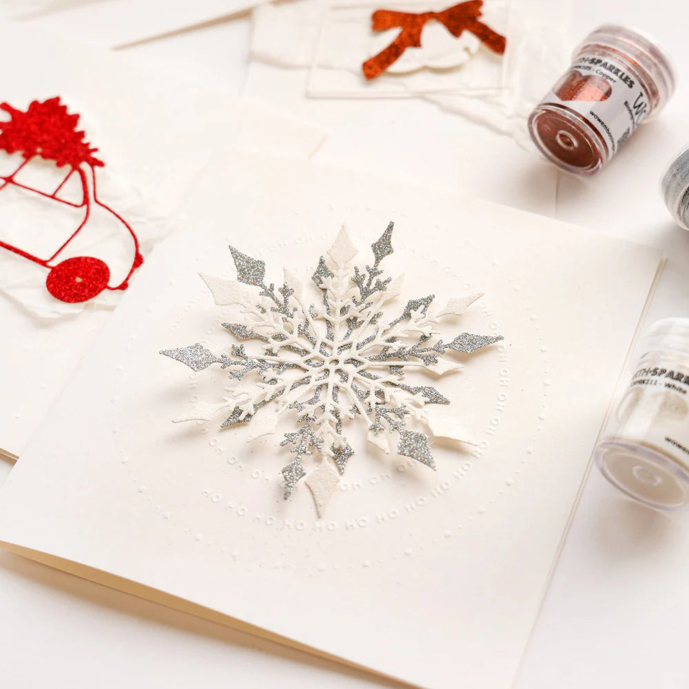 Alexandra Renke - Embossing Folder - Typo Ho Ho Ho