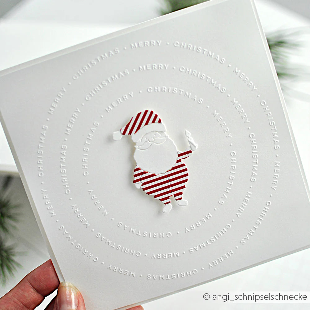 Alexandra Renke - Embossing Folder - Typo Merry Christmas