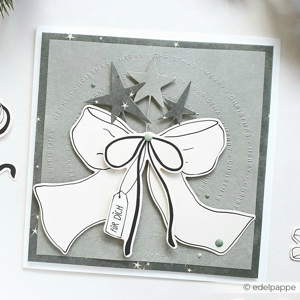 Alexandra Renke - Embossing Folder - Typo Merry Christmas