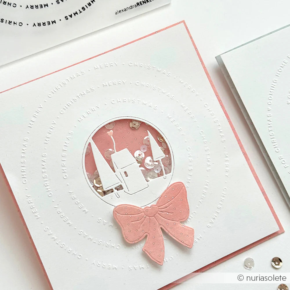 Alexandra Renke - Embossing Folder - Typo Merry Christmas