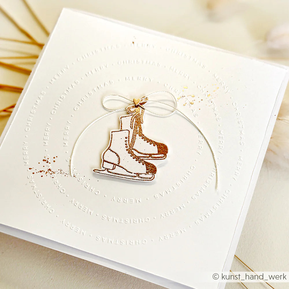Alexandra Renke - Embossing Folder - Typo Merry Christmas