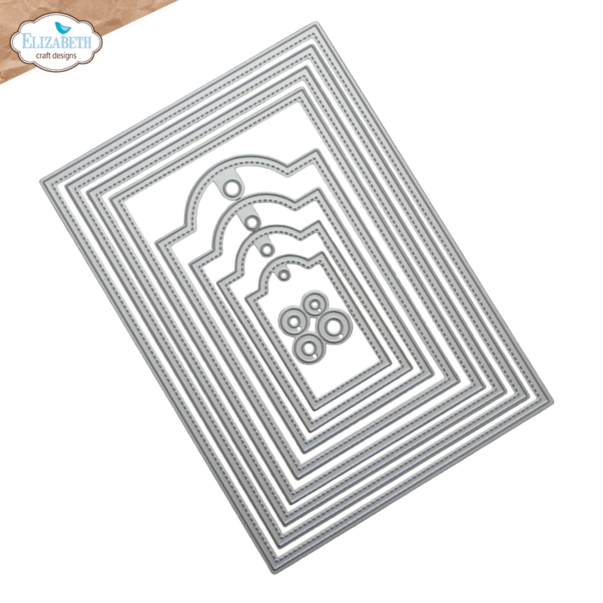 Elizabeth Craft Designs - Dies - Stitched Rectangles and Labels