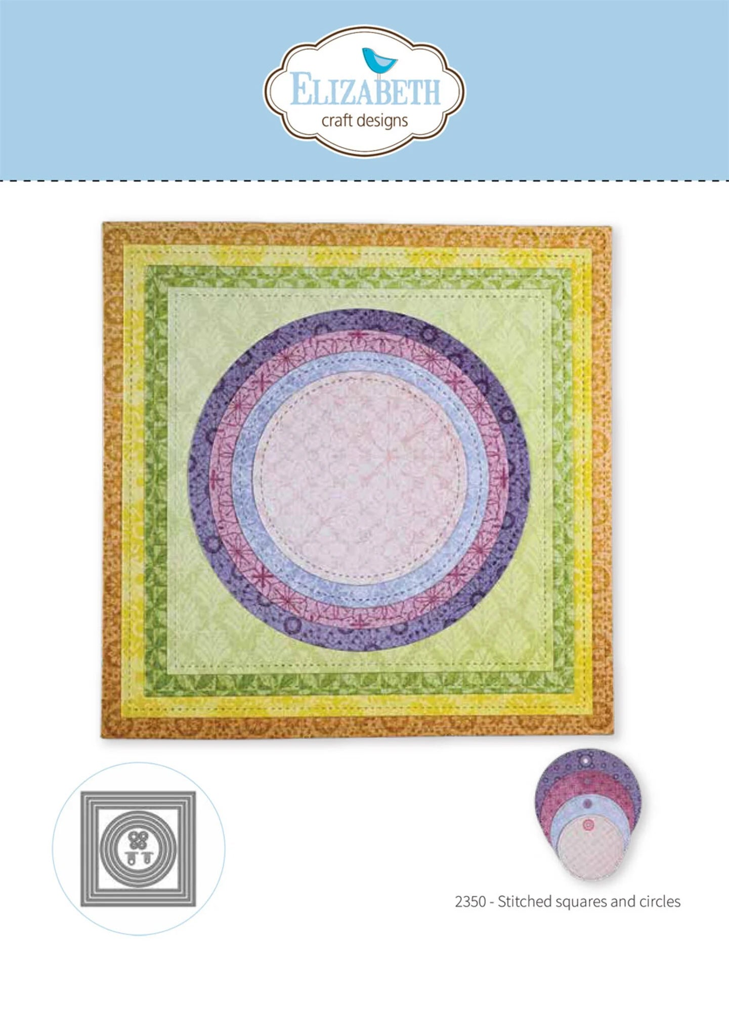 Elizabeth Craft Designs - Dies - Stitched Squares and Circles