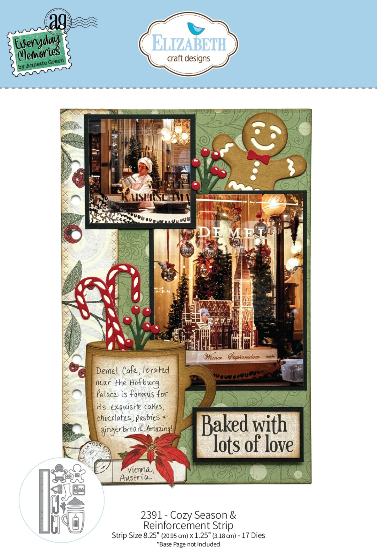 Elizabeth Craft - Comfy Cozy Die - Cozy Season & Reinforcement Strip by Everyday Memories