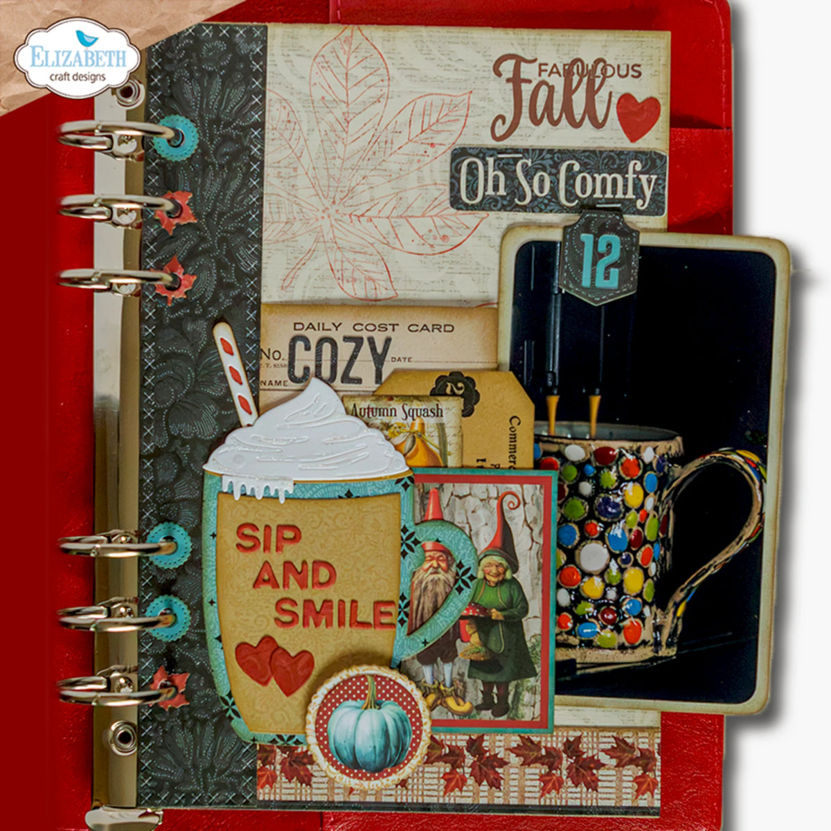 Elizabeth Craft - Comfy Cozy Die - Cozy Season & Reinforcement Strip by Everyday Memories