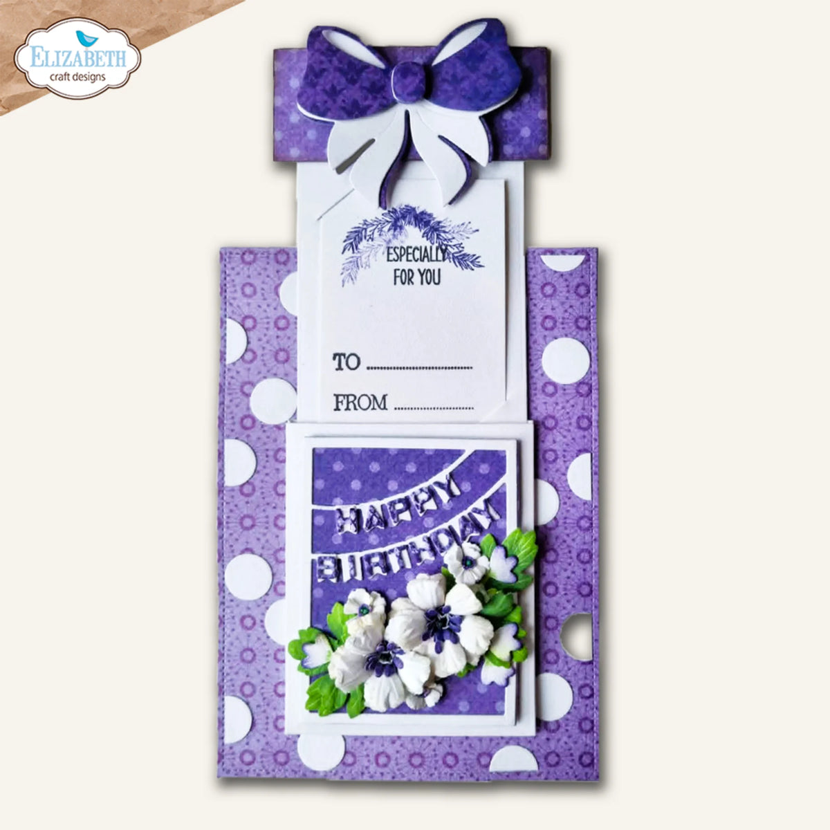 Elizabeth Craft - Dies - Gift Card Holder by Paper Flowers