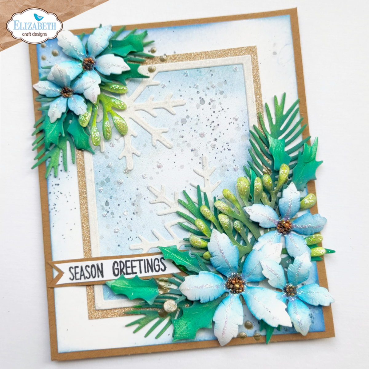 Elizabeth Craft - Dies - Festive Floral and Foliage by Paper Flowers