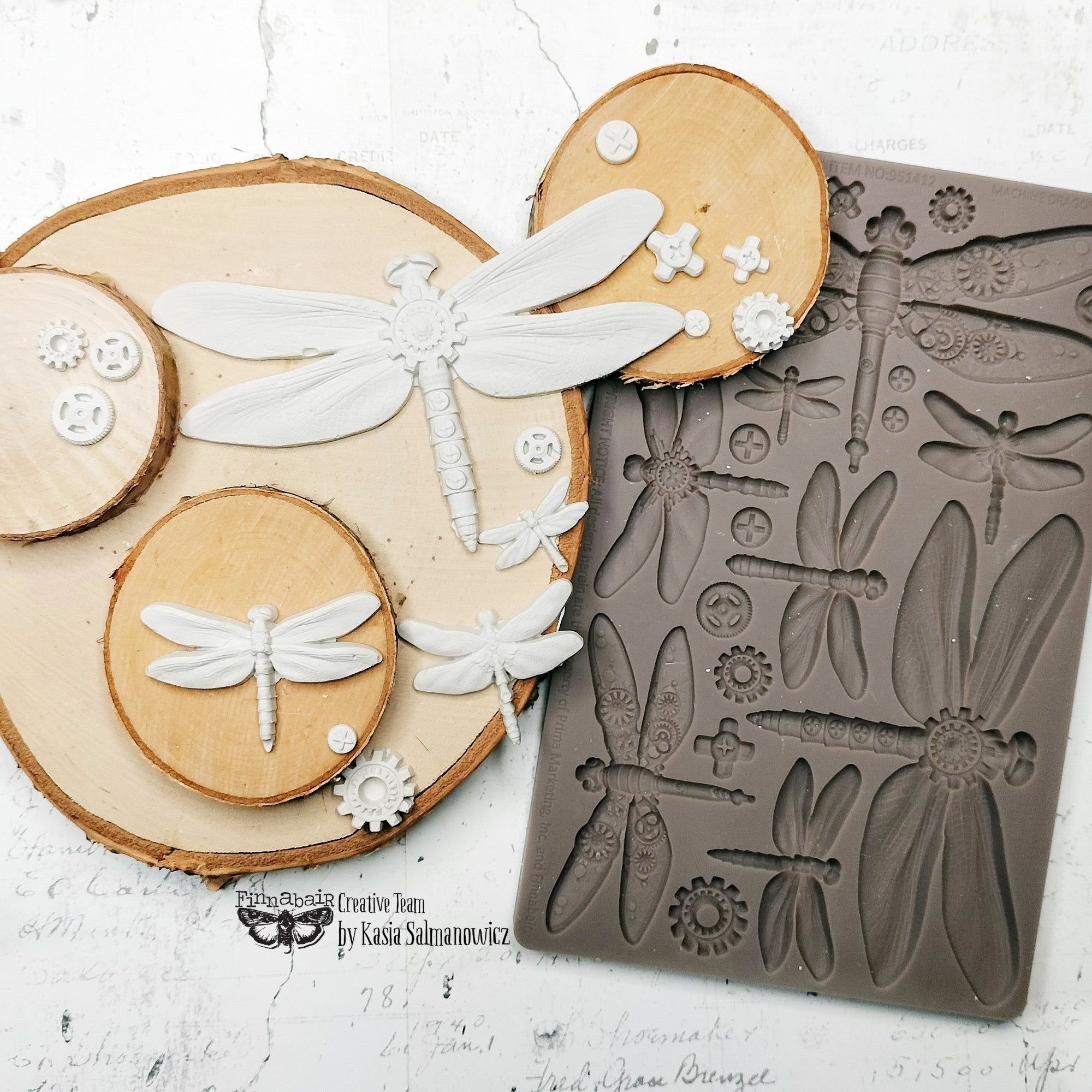 Prima - Finnabair Decor Mould - Machine Dragonflies