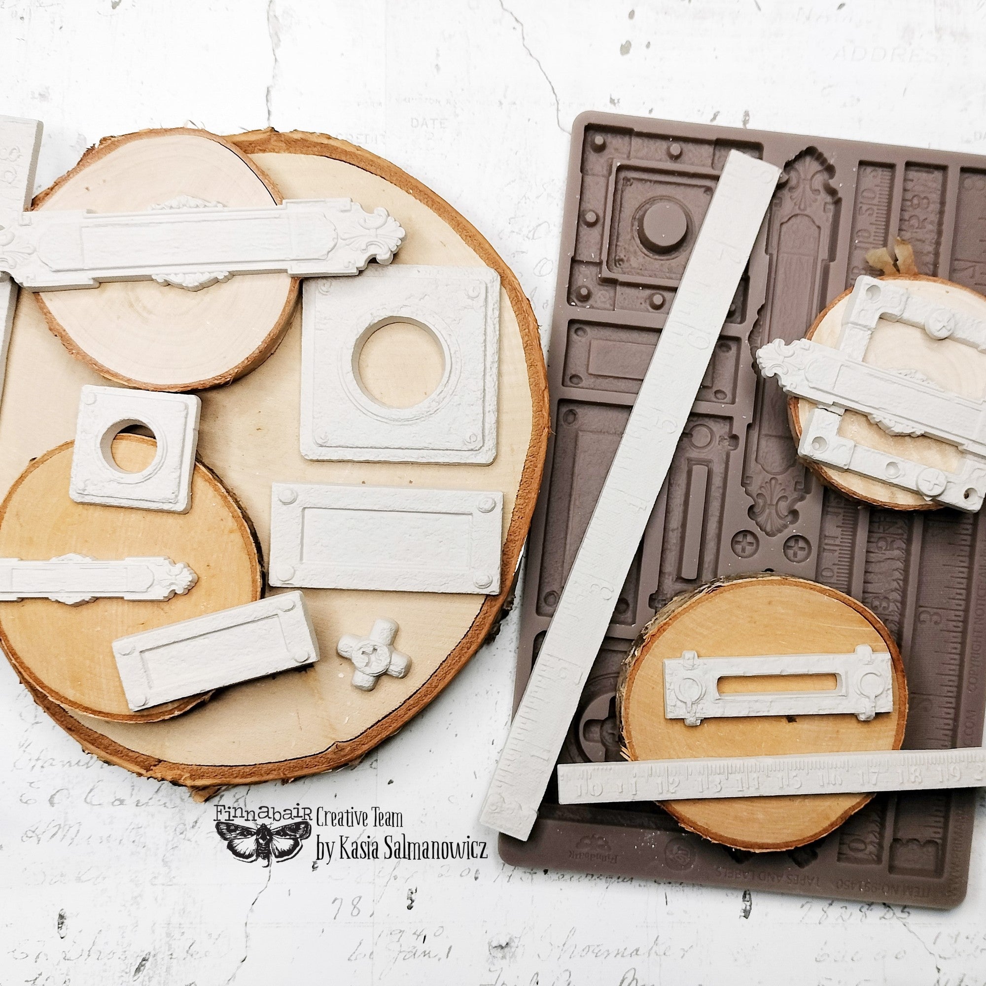 Prima - Finnabair Decor Mould - Tapes And Labels