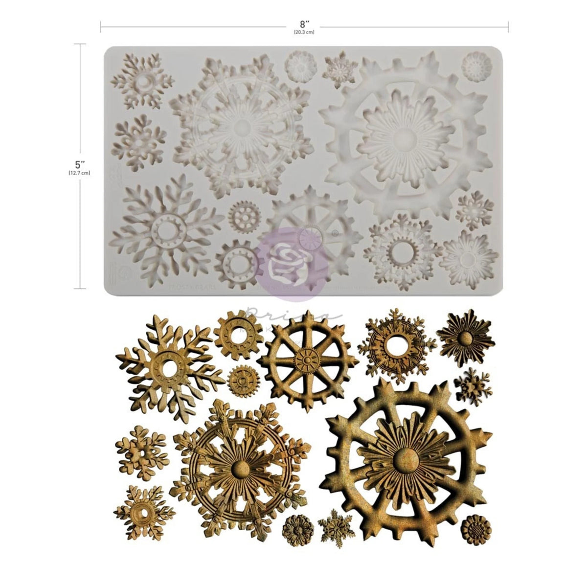 Prima - Finnabair Decor Mould - Frosty Gears
