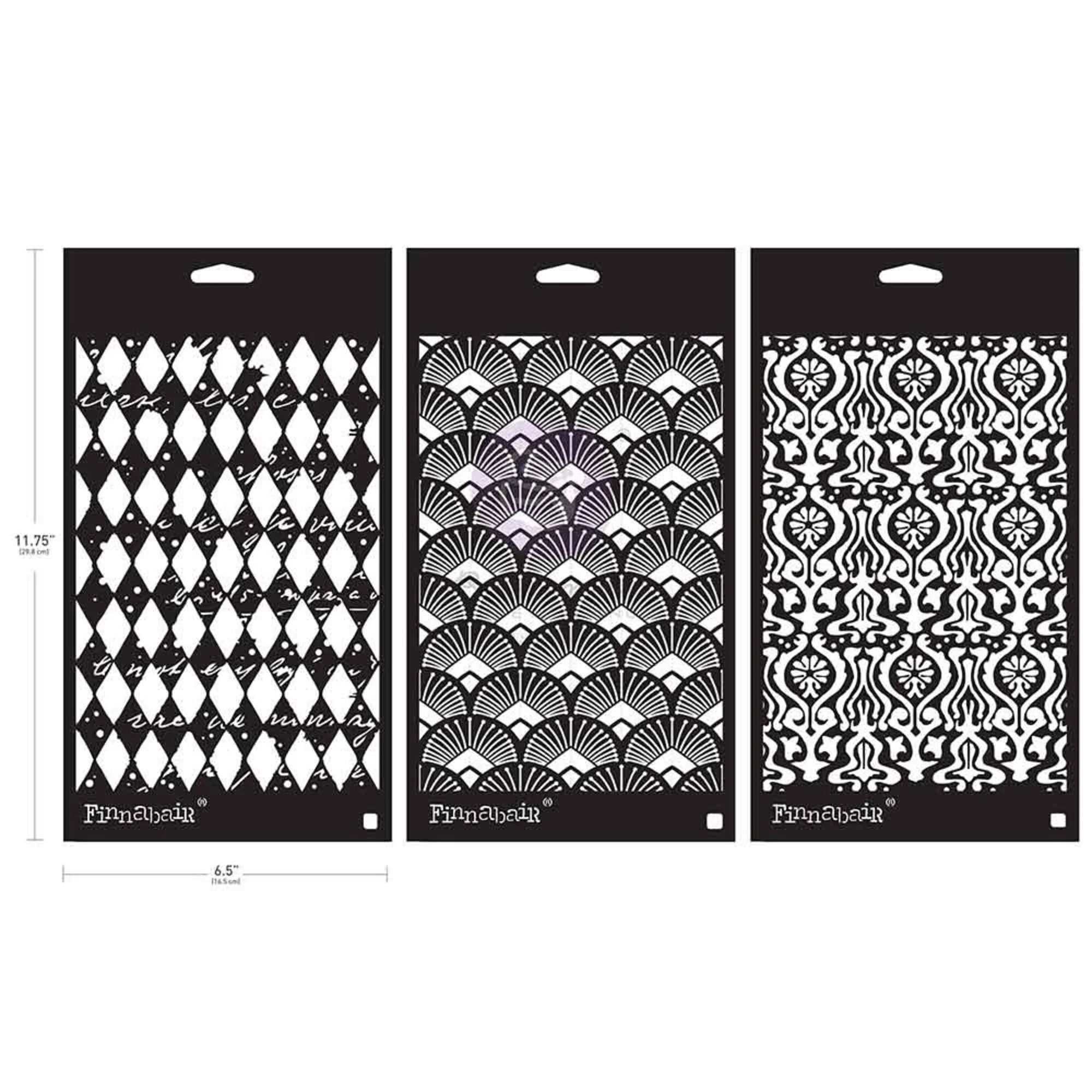 Prima - Finnabair - Elementals Stencil Set - Decadent Walls