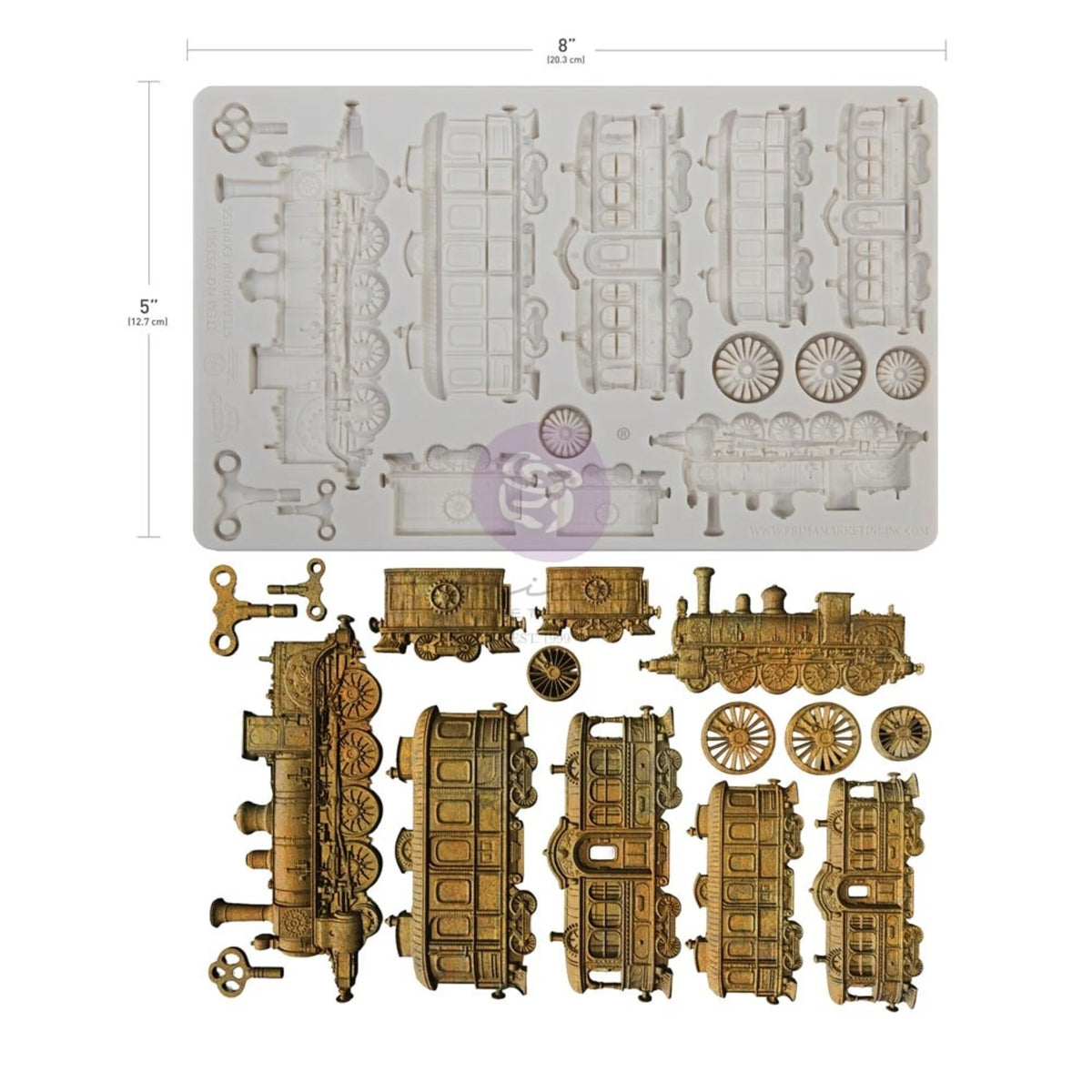 Prima - Finnabair Decor Mould - Steampunk Express