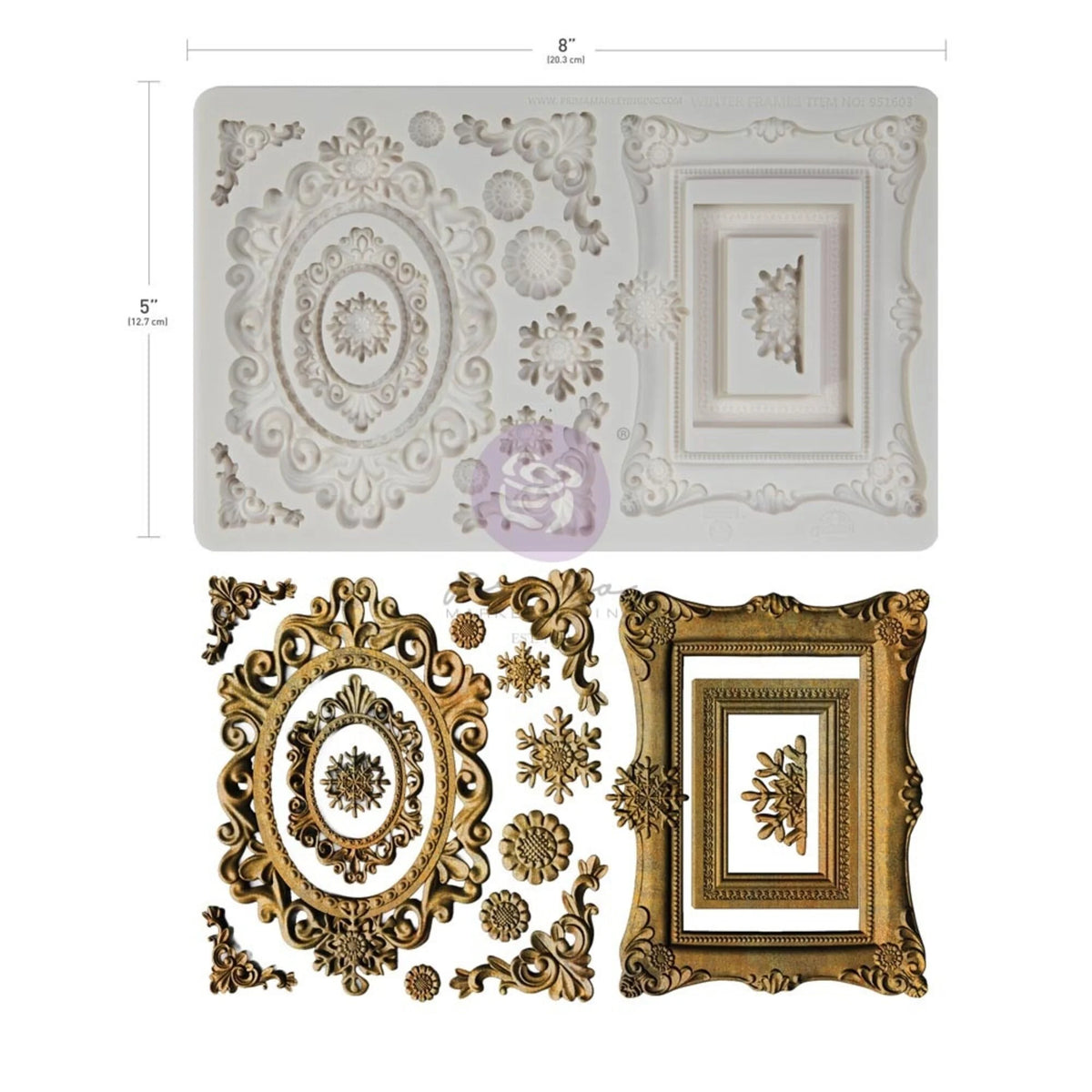 Prima - Finnabair Decor Mould - Winter Frames