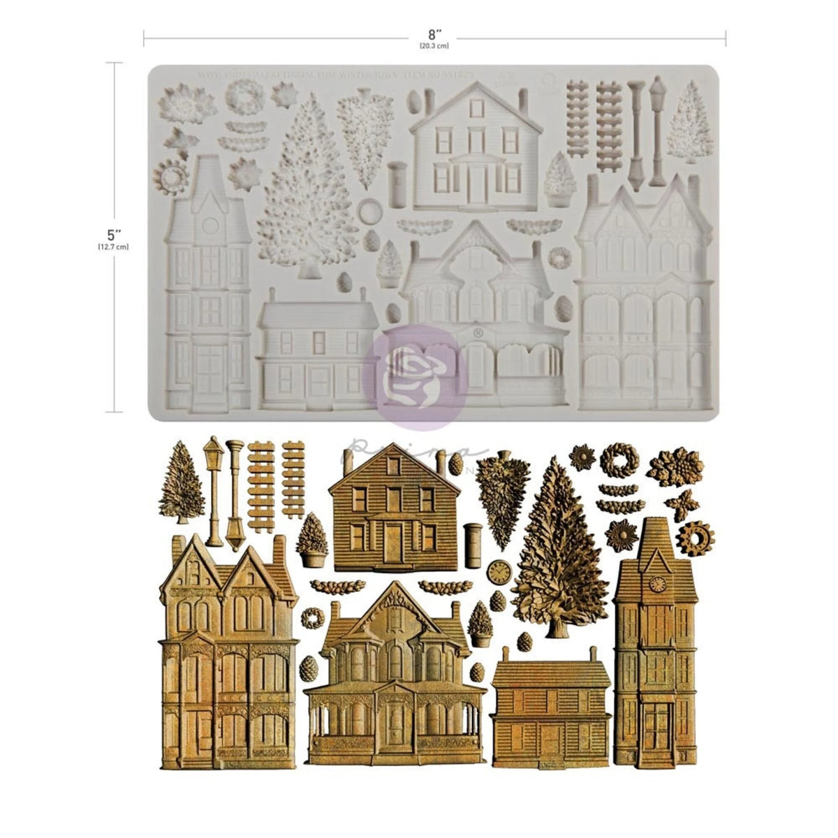 Prima - Finnabair Decor Mould - Winter Town