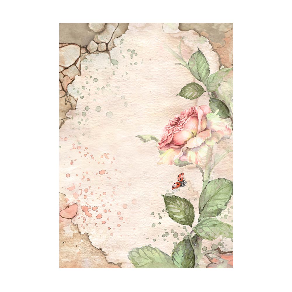 Stamperia - House of Roses - Rice Paper Backgrounds - Rice Paper A6