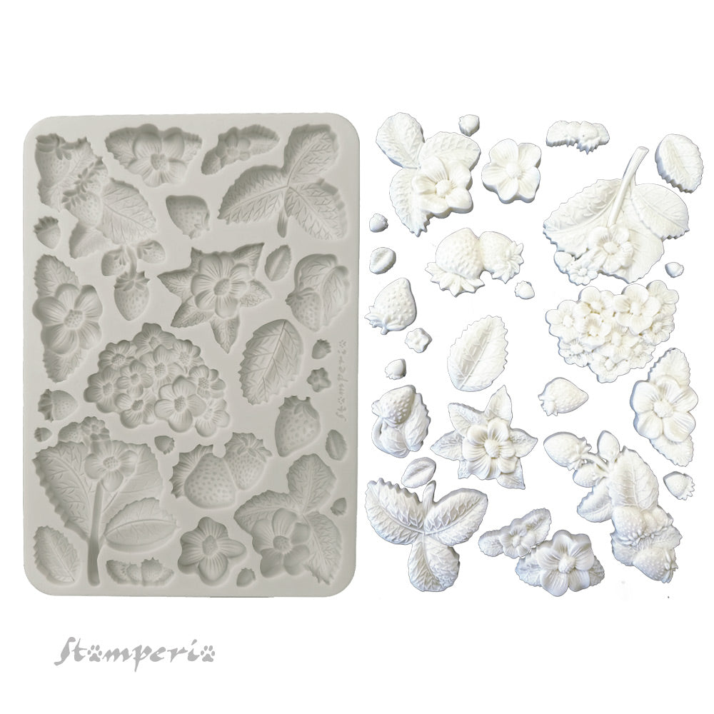 Stamperia  - Hidden Grove - Silicon Mould - Strawberries