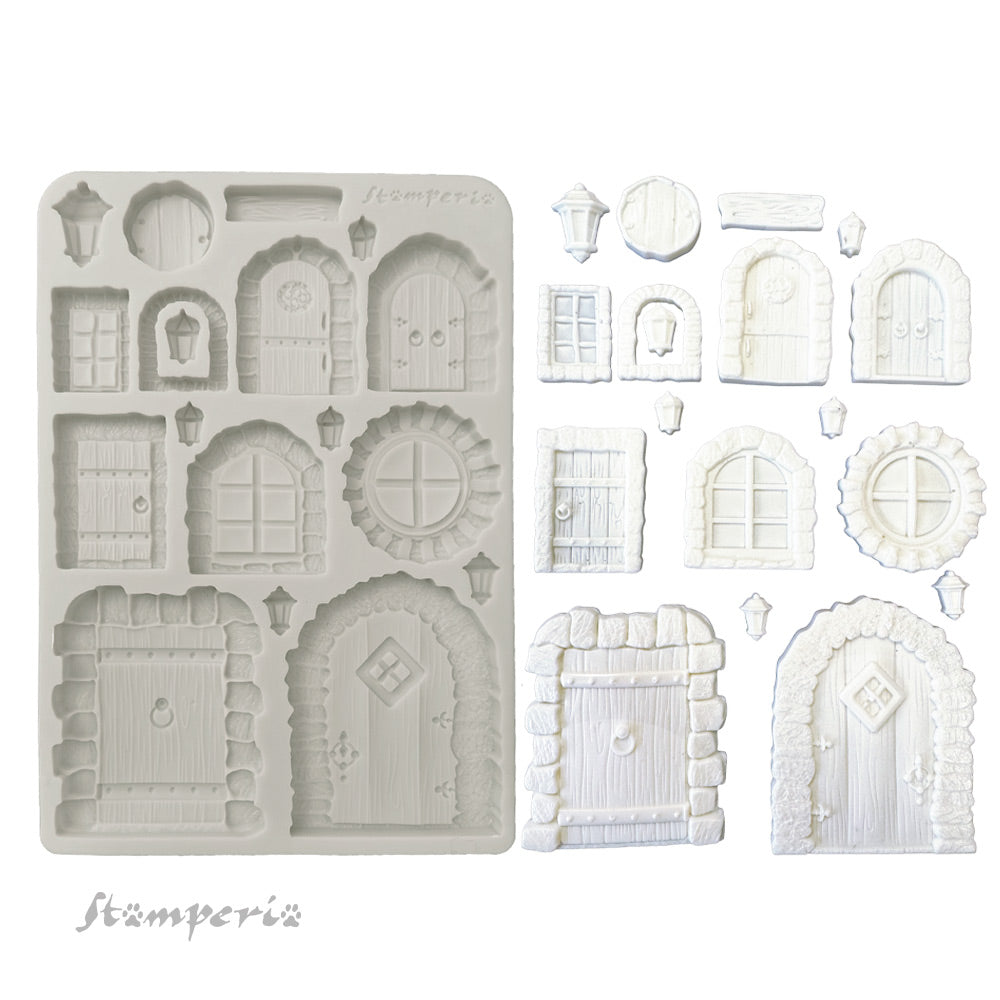 Stamperia  - Hidden Grove - Silicon Mould - Door and Window