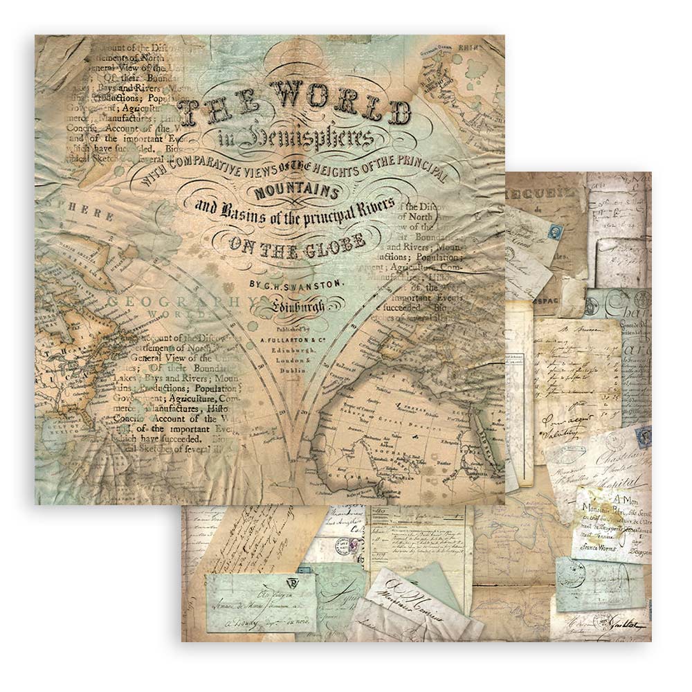 Stamperia - Around the world - Paper Pad - 12 x 12"