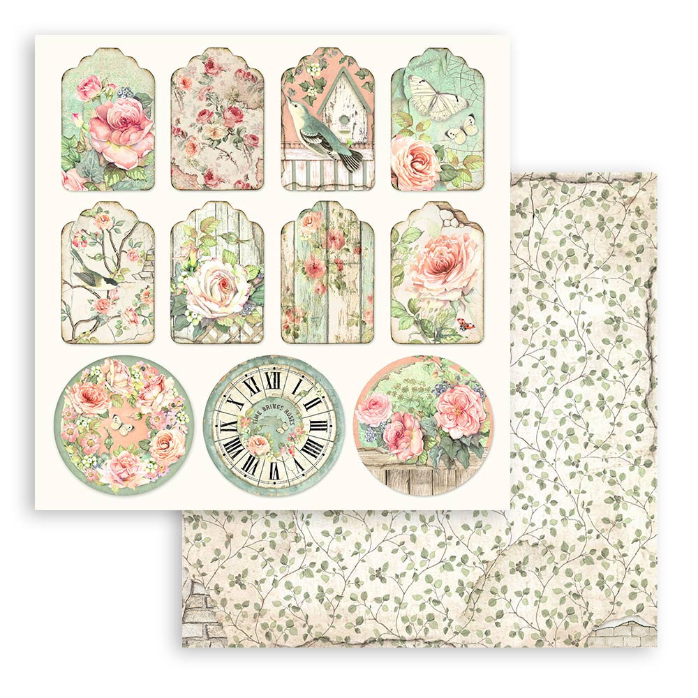 Stamperia  - House of Roses - Paper Pad 8 x 8" (10ark)