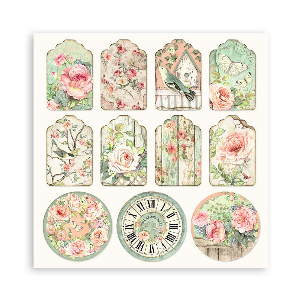 Stamperia  - House of Roses - Paper Pad 8 x 8" (10ark)