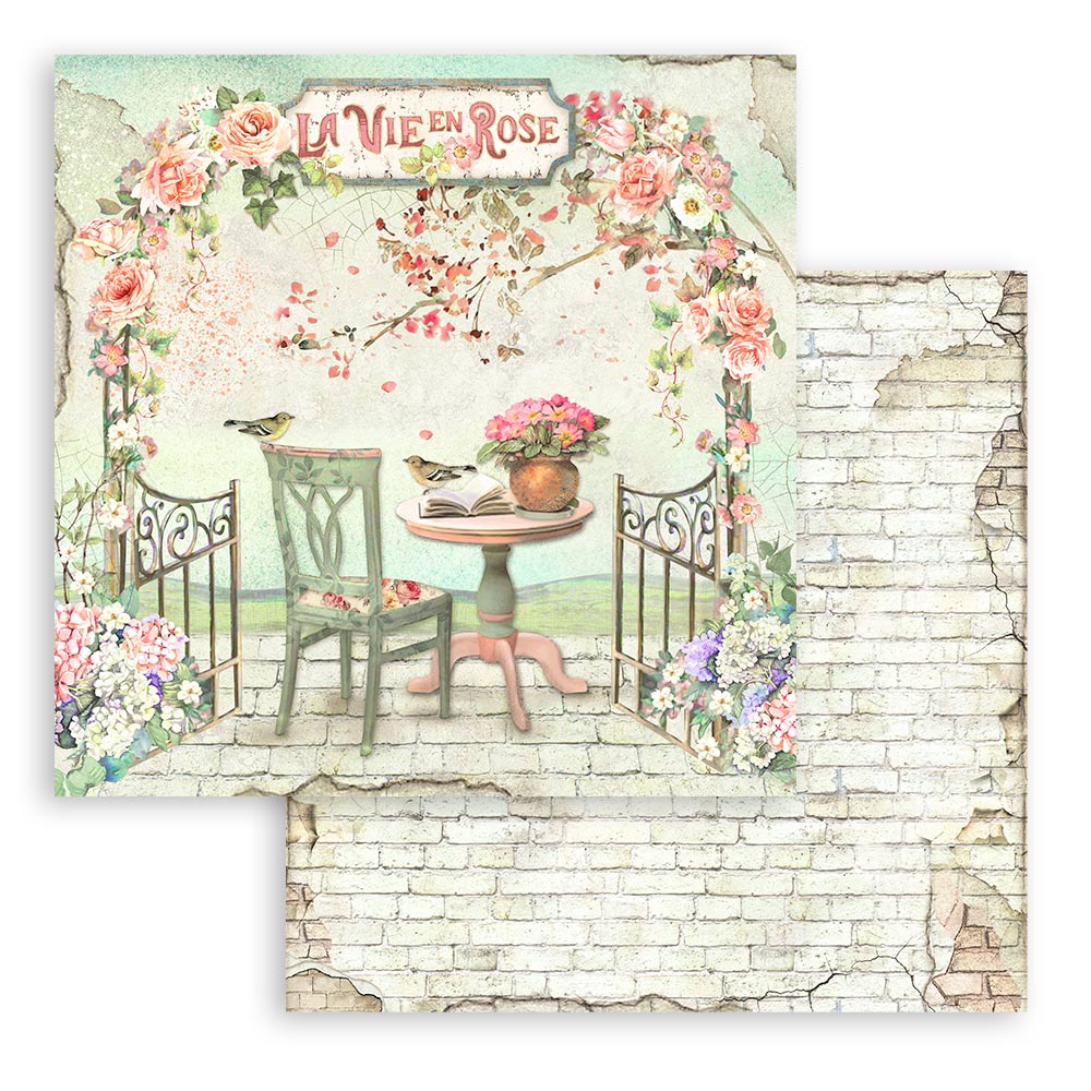 Stamperia  - House of Roses - Paper Pad 8 x 8" (10ark)