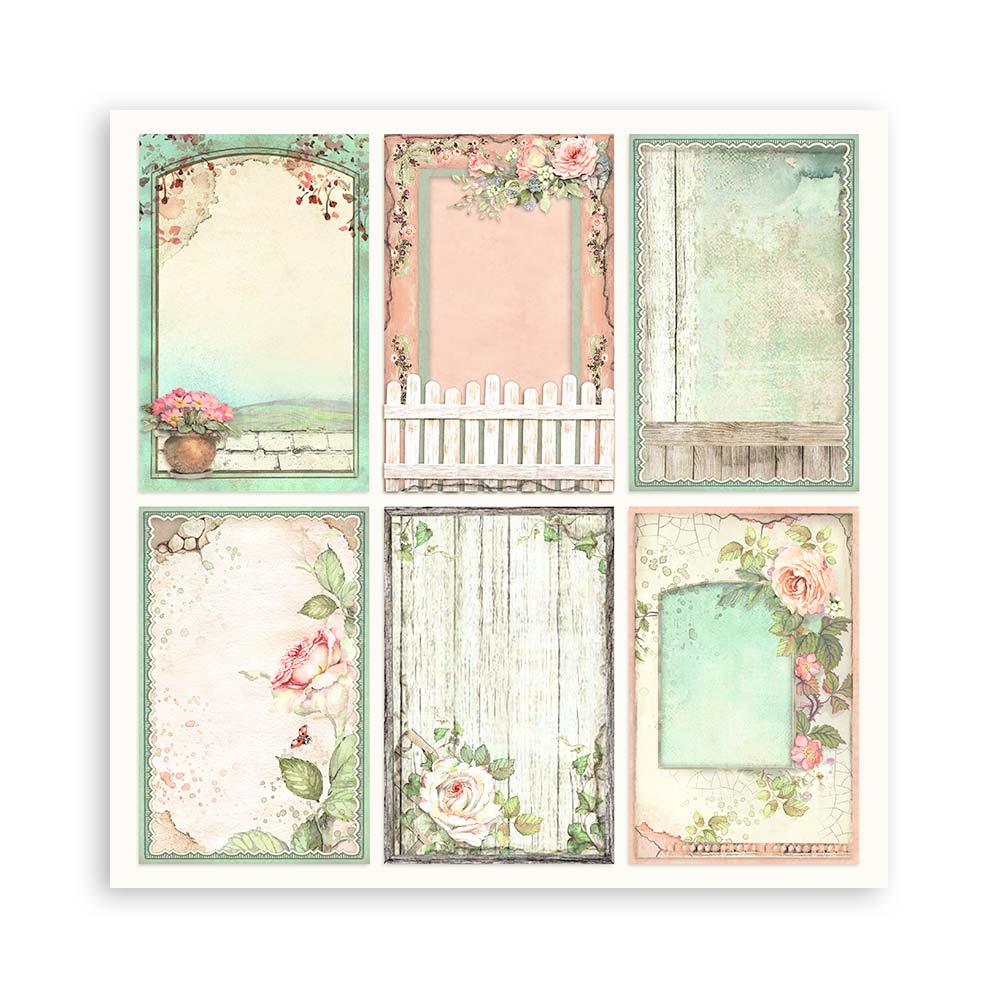 Stamperia  - House of Roses - Paper Pad 8 x 8" (10ark)