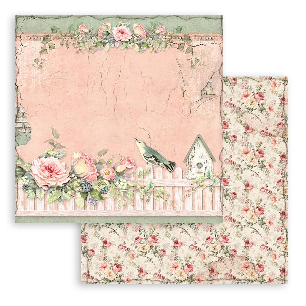 Stamperia  - House of Roses - Paper Pad 8 x 8" (10ark)