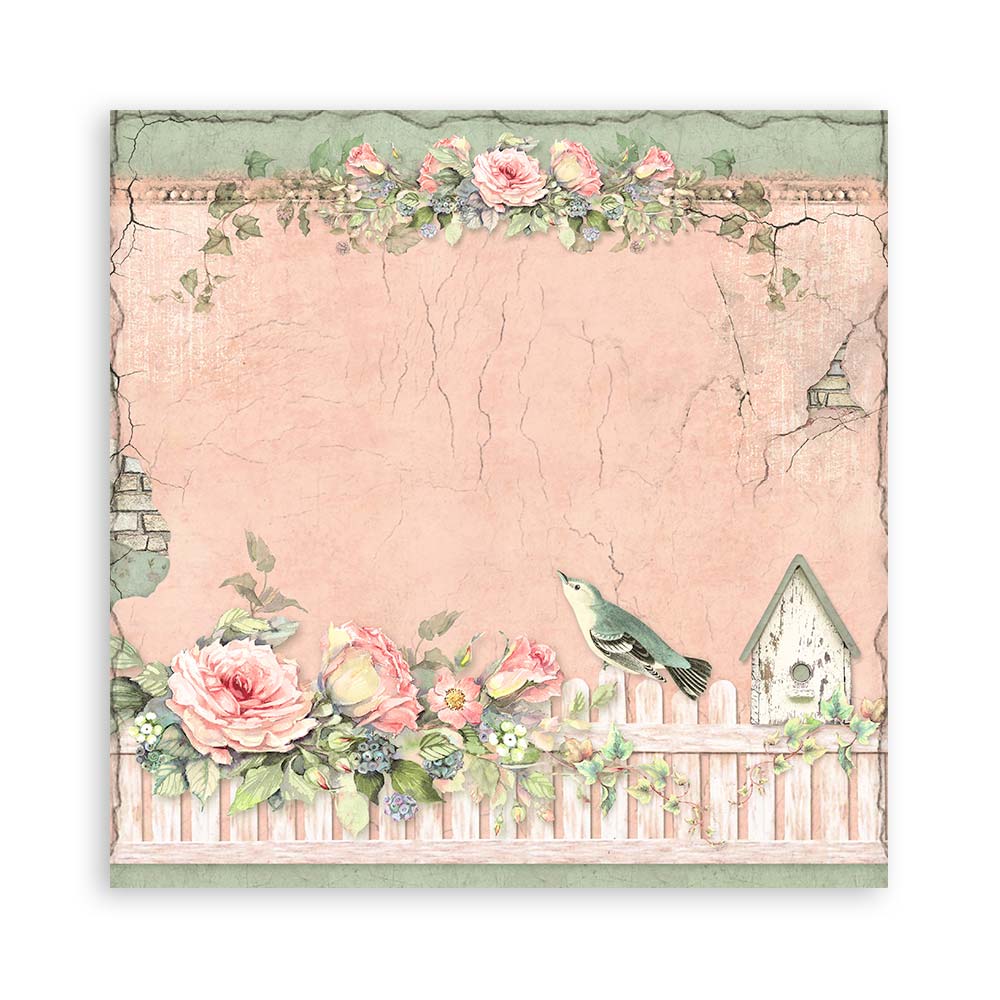 Stamperia  - House of Roses - Paper Pad 8 x 8" (10ark)