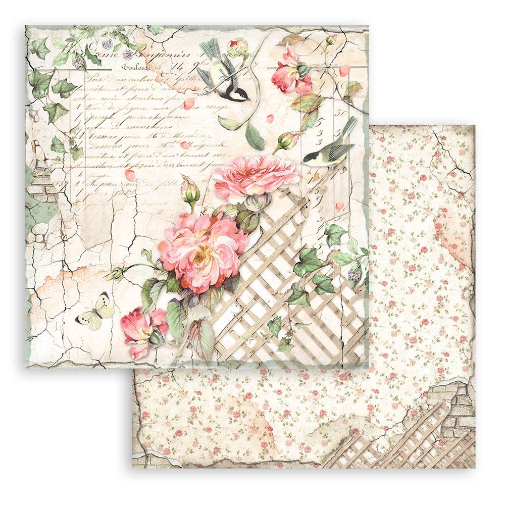 Stamperia  - House of Roses - Paper Pad 8 x 8" (10ark)