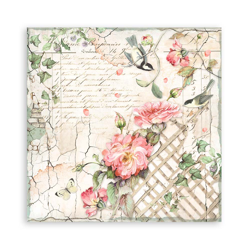 Stamperia  - House of Roses - Paper Pad 8 x 8" (10ark)