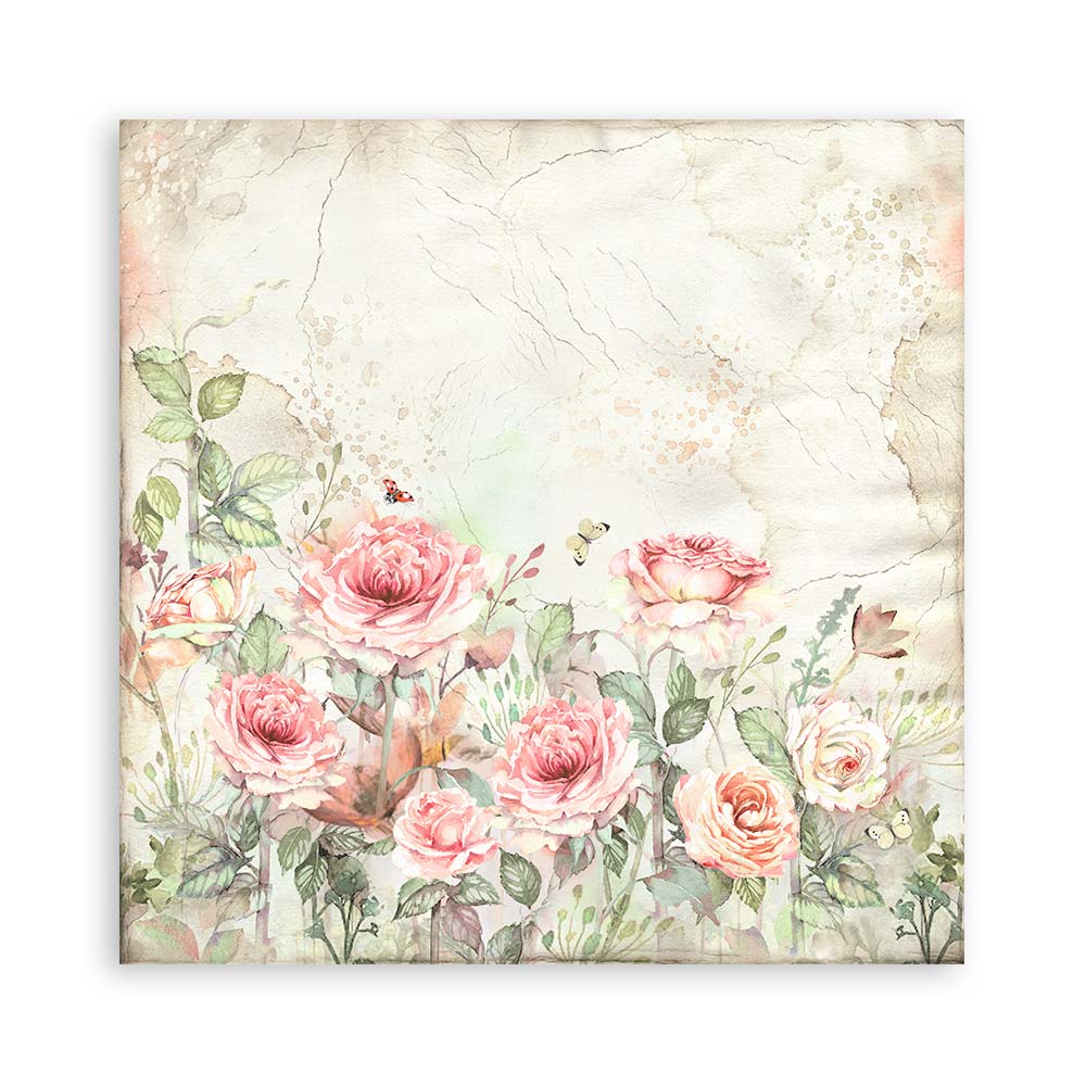 Stamperia  - House of Roses - Paper Pad 8 x 8" (10ark)