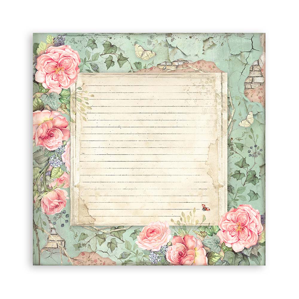 Stamperia  - House of Roses - Paper Pad 8 x 8" (10ark)