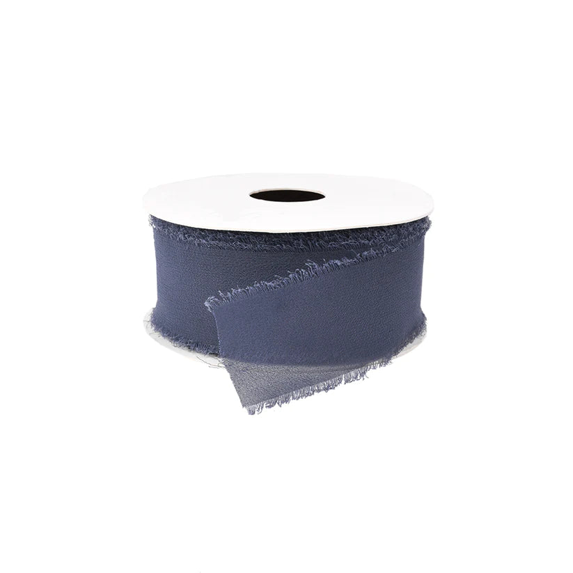 Morex Chiffon-Band Mit Draht – Burgunderfarben, 2,5 Cm Breit, 25 Yards, Für Deko & Basteln