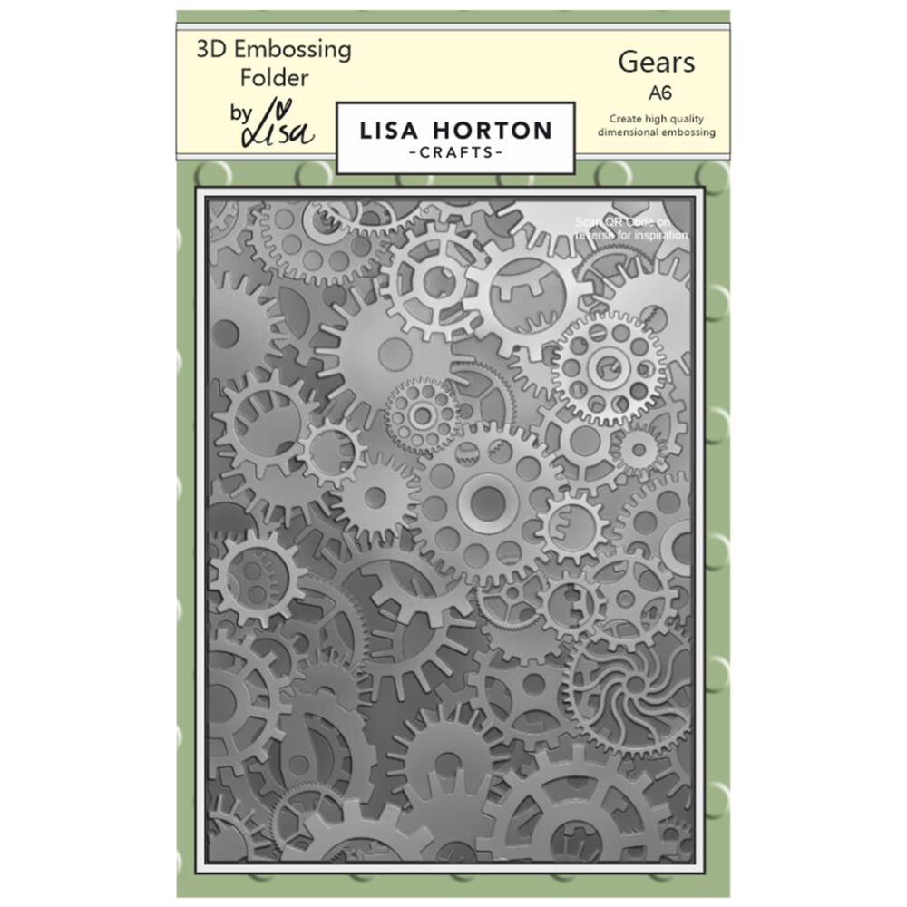 Lisa Horton - Embossing Folder - 3D - Gears