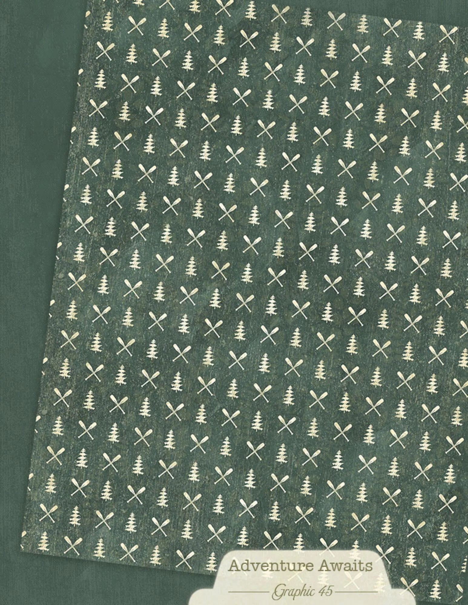 Graphic 45 -  Adventure Awaits - Patterns & Solids Paper Pad - 8,5 x 11"