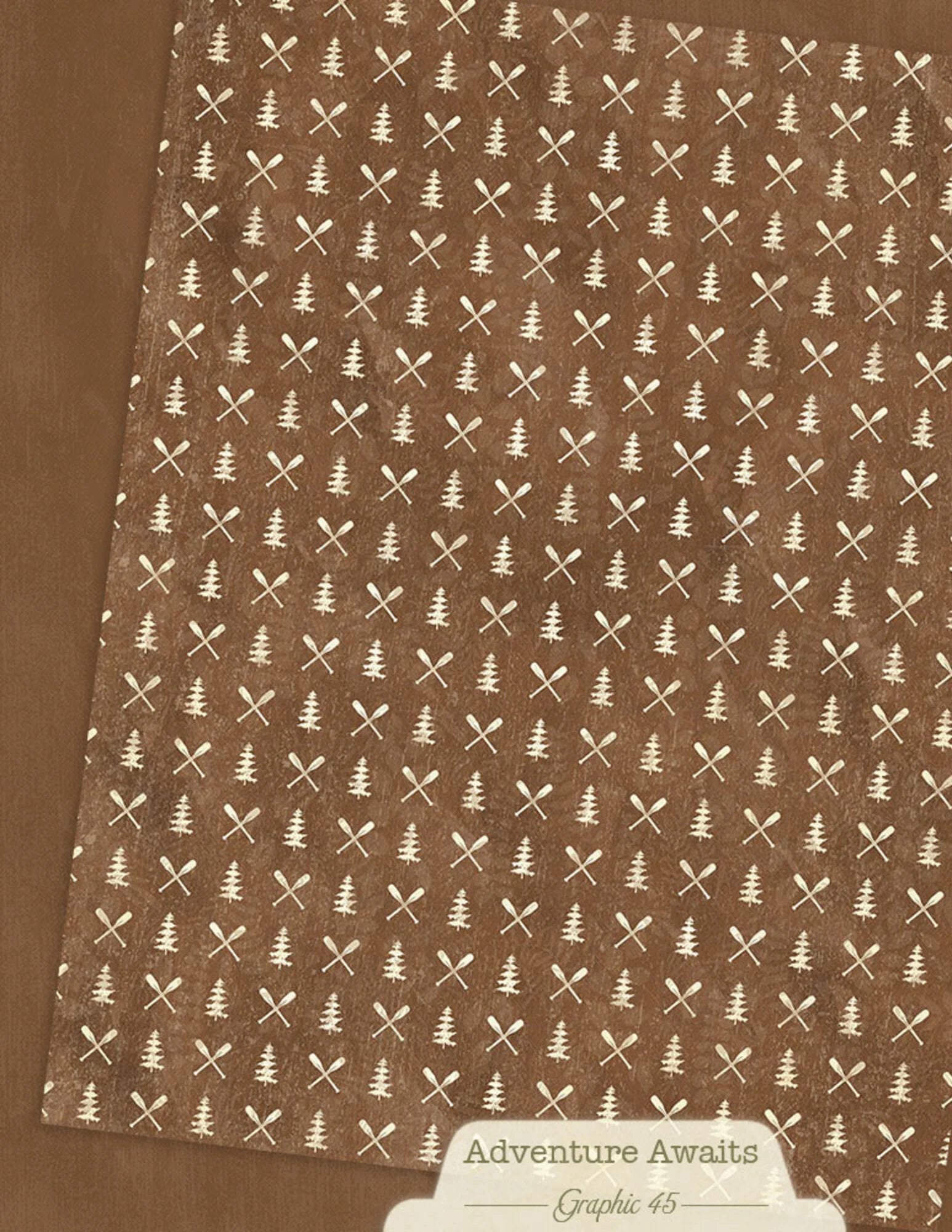 Graphic 45 -  Adventure Awaits - Patterns & Solids Paper Pad - 8,5 x 11"