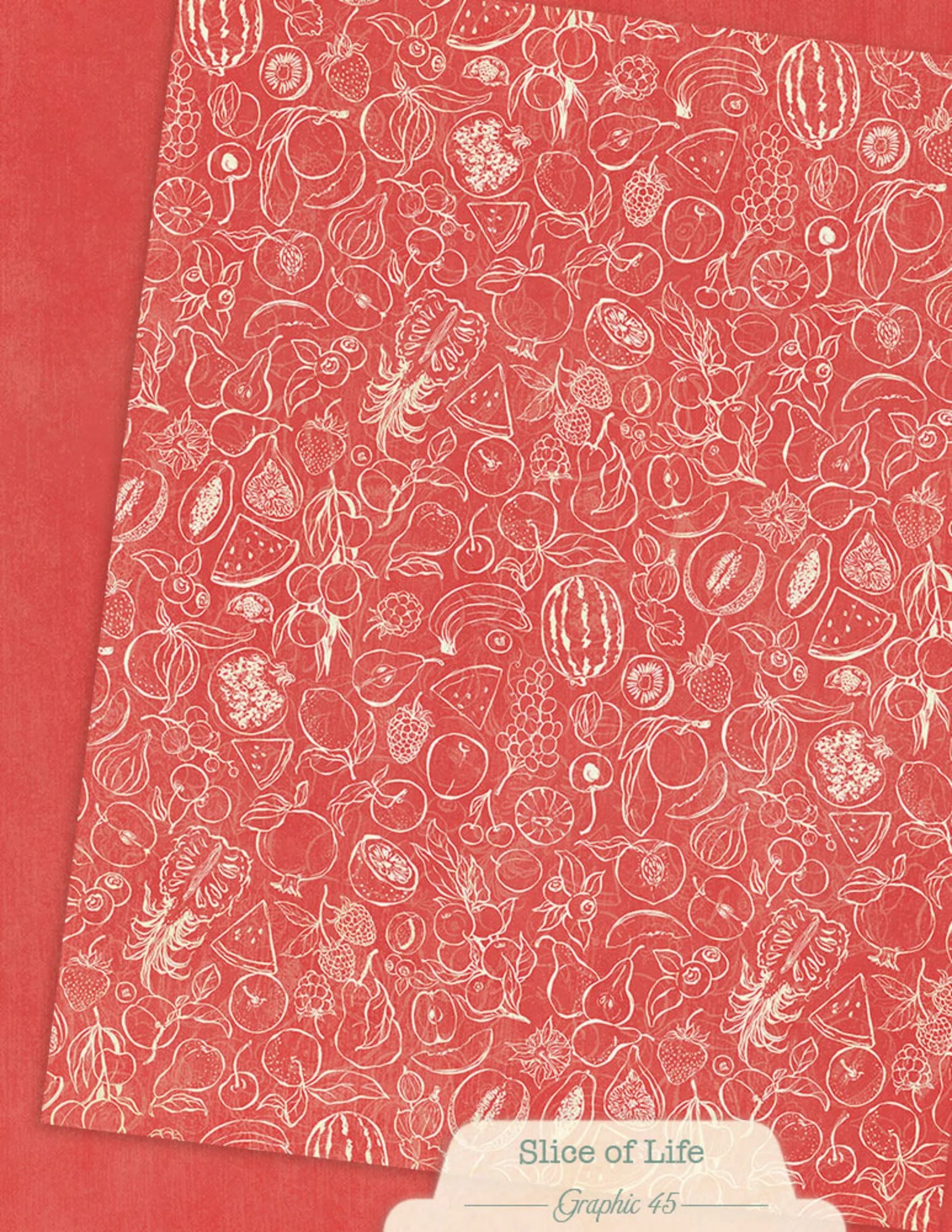 Graphic 45 -  Slice of Life - Patterns & Solids Paper Pad - 8,5 x 11"