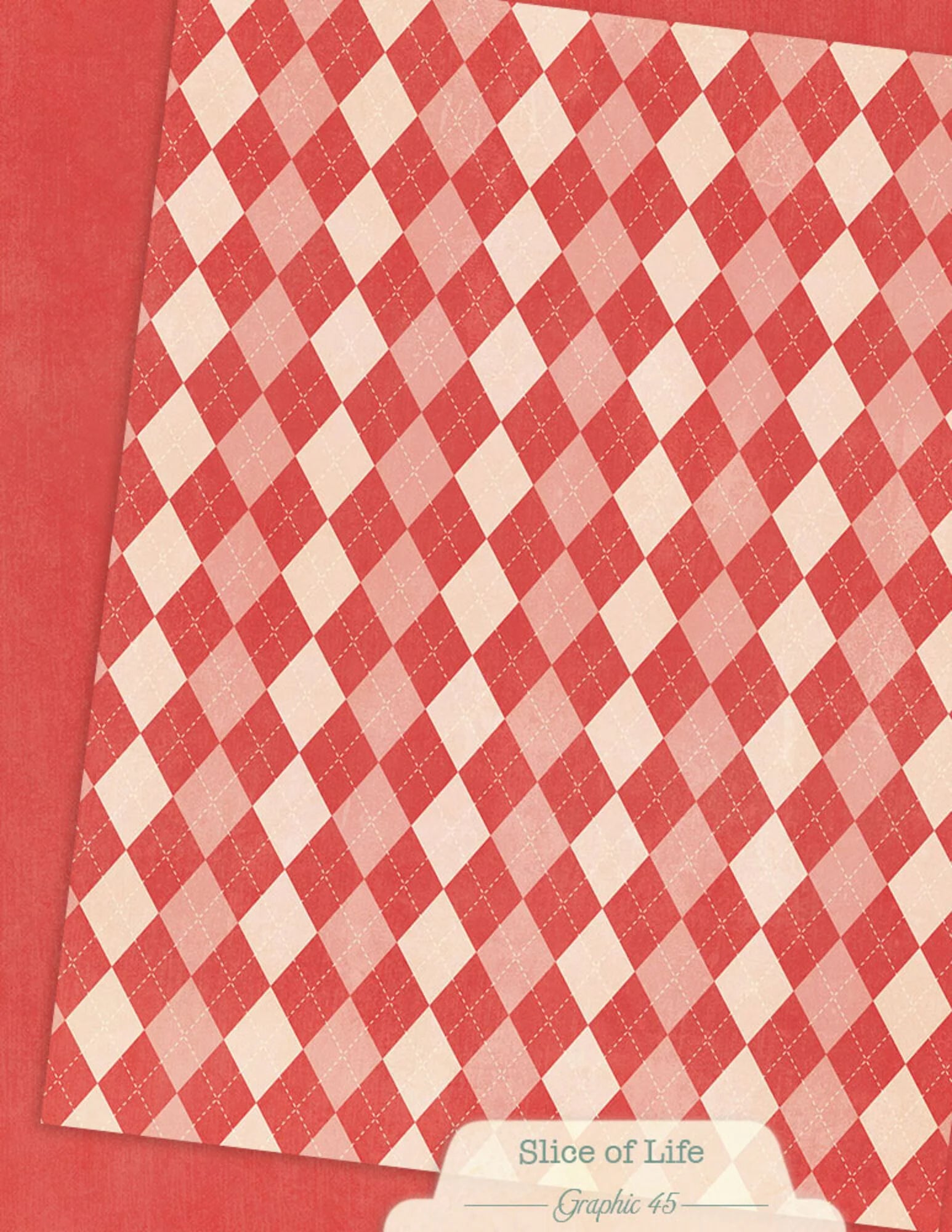 Graphic 45 -  Slice of Life - Patterns & Solids Paper Pad - 8,5 x 11"