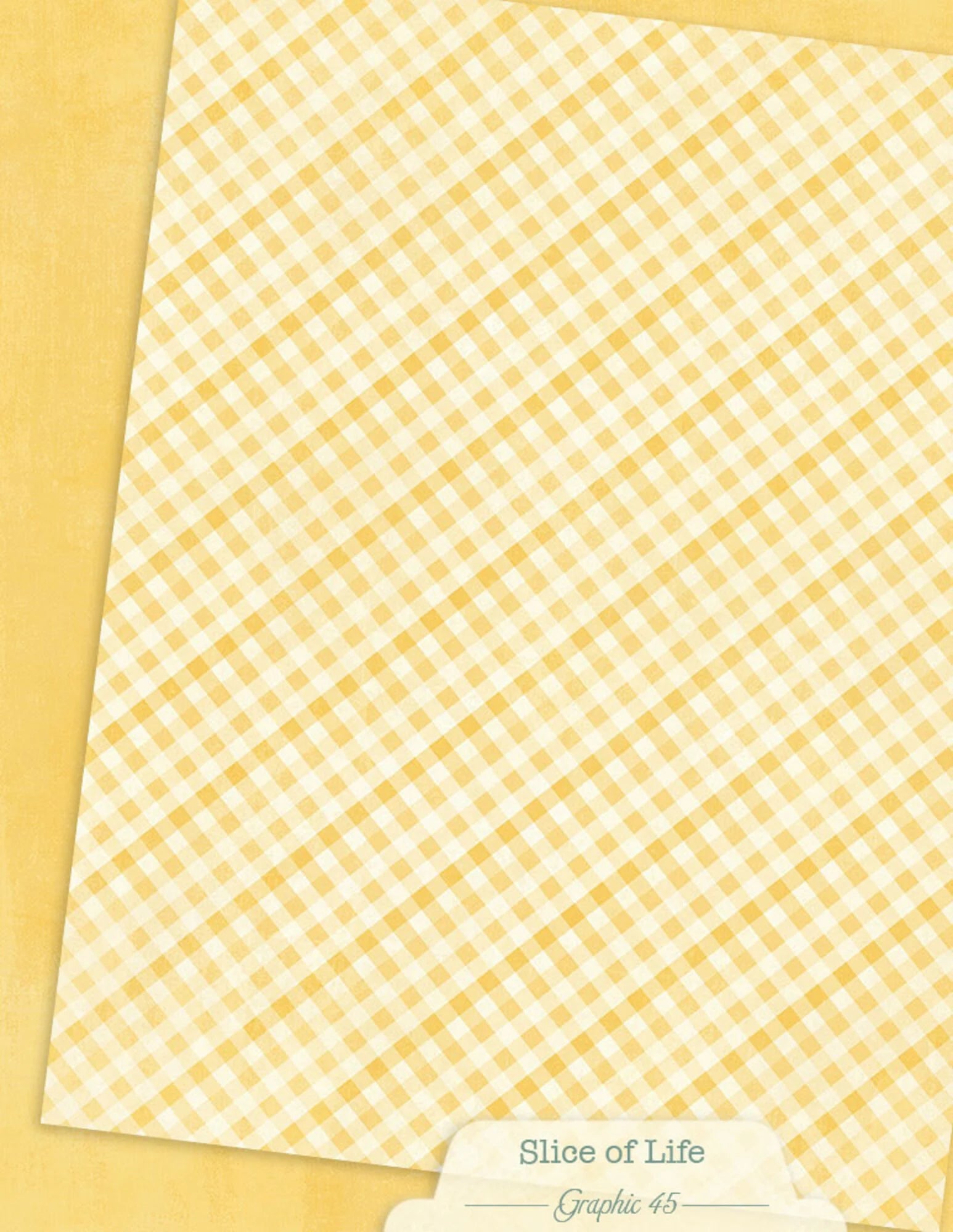 Graphic 45 -  Slice of Life - Patterns & Solids Paper Pad - 8,5 x 11"