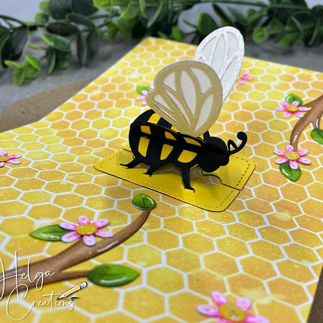Lawn Fawn - Cuts Custom Craft Dies - Pop-up Bee