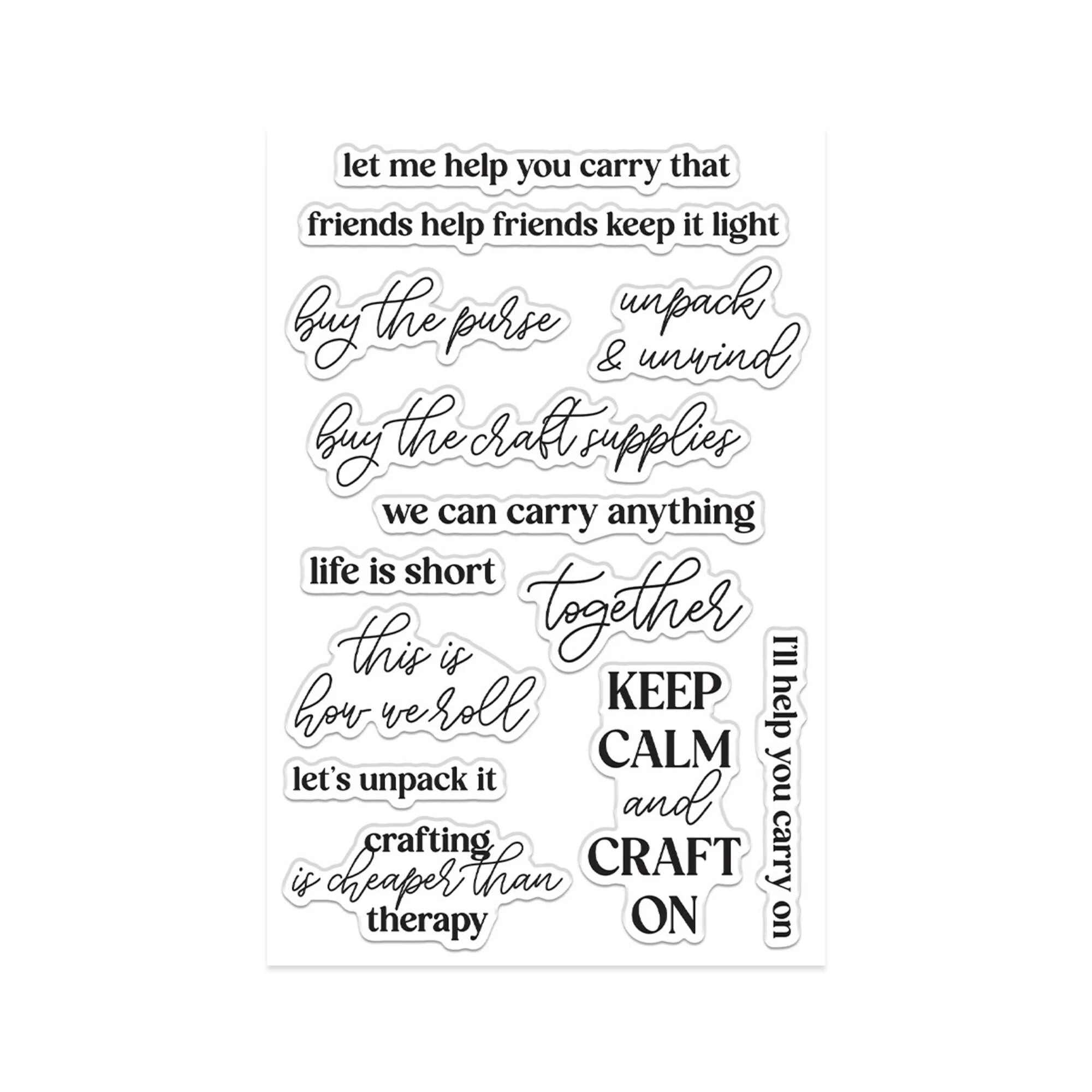 Hero Arts - Clear Stamp - We all have baggage