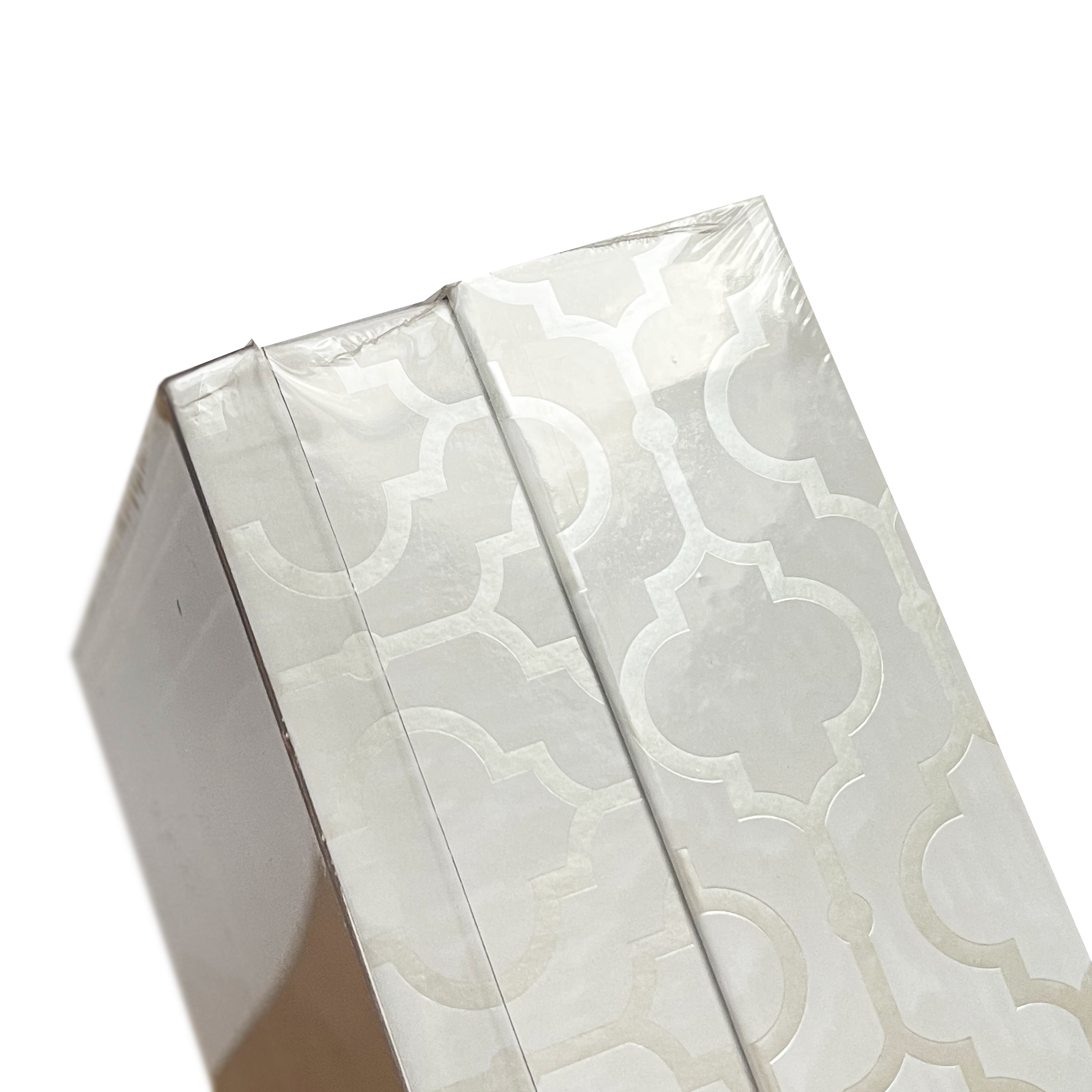 DCWV - Nested Boxes - White & Pearl