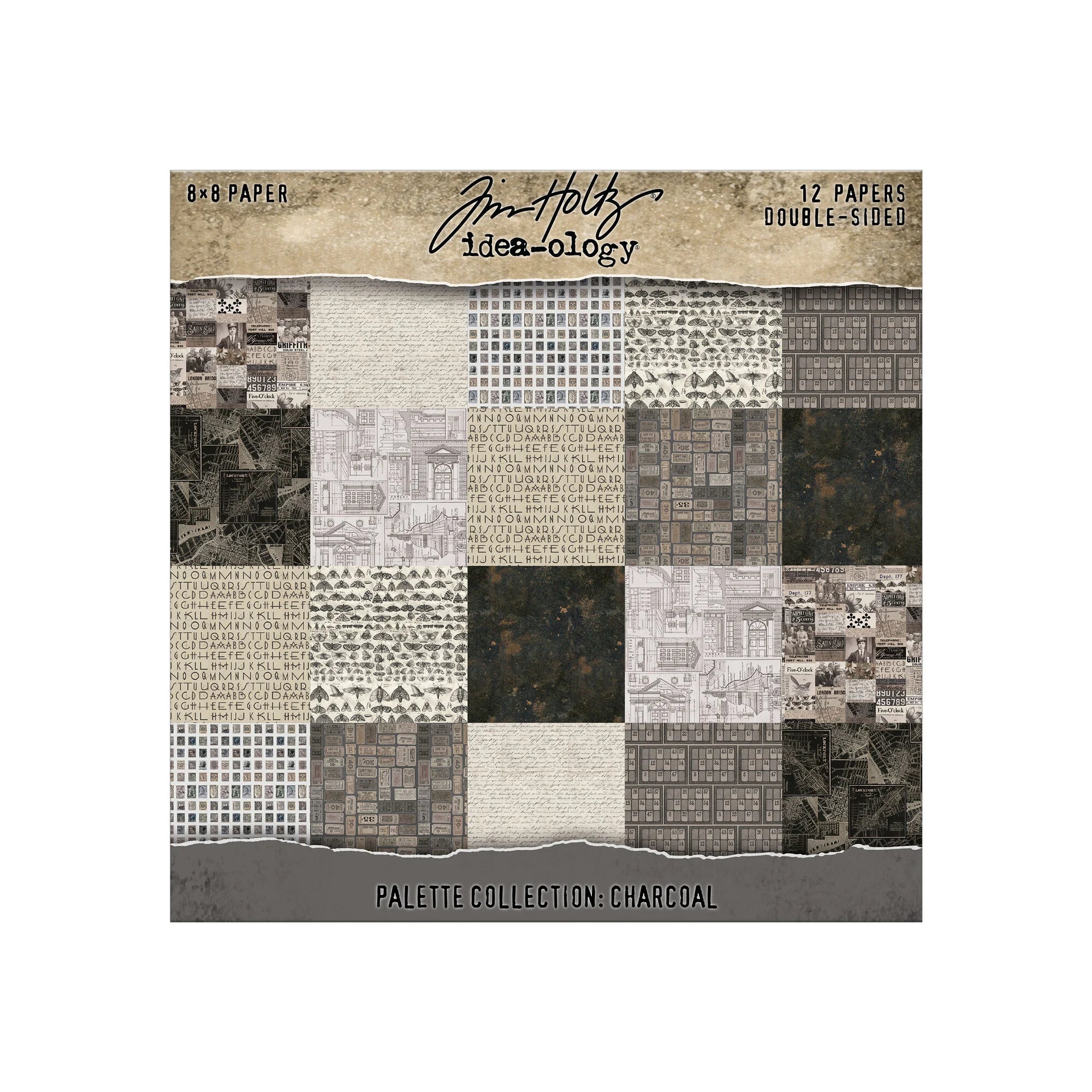 Tim Holtz - Idea-ology - Palette Collection - 8 x 8 " - Charcoal