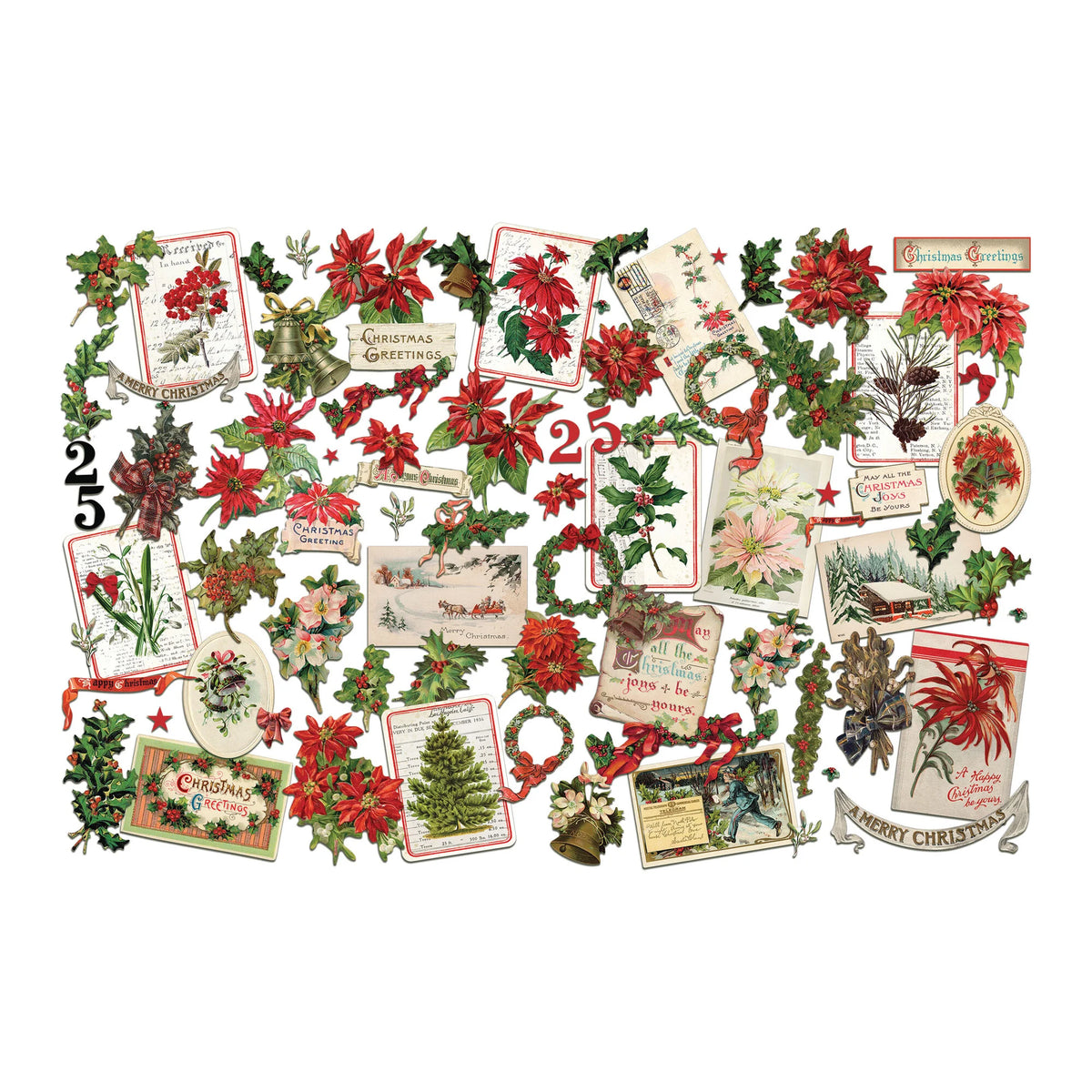 Tim Holtz - Idea-ology - Christmas Layers Botanical - Forhåndsbestilling - Ventet på lager 20.10