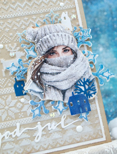 Bikuben Hobby  - Klippeark  A4 - Hvit vinter